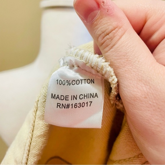 Princess Polly Cream Denim Jacket XS/S X-Small/Small 100% Cotton - Picture 4 of 4